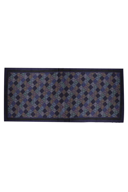 Кашемировая шаль Fendi с буквенным принтом 85*200/пурпурный - Thumbnail