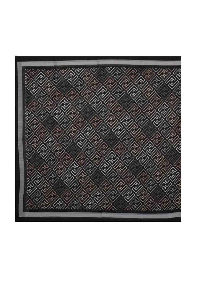Кашемировая шаль Fendi с буквенным принтом 85*200/серый 