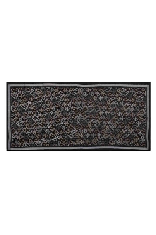 Кашемировая шаль Fendi с буквенным принтом 85*200/серый - Thumbnail