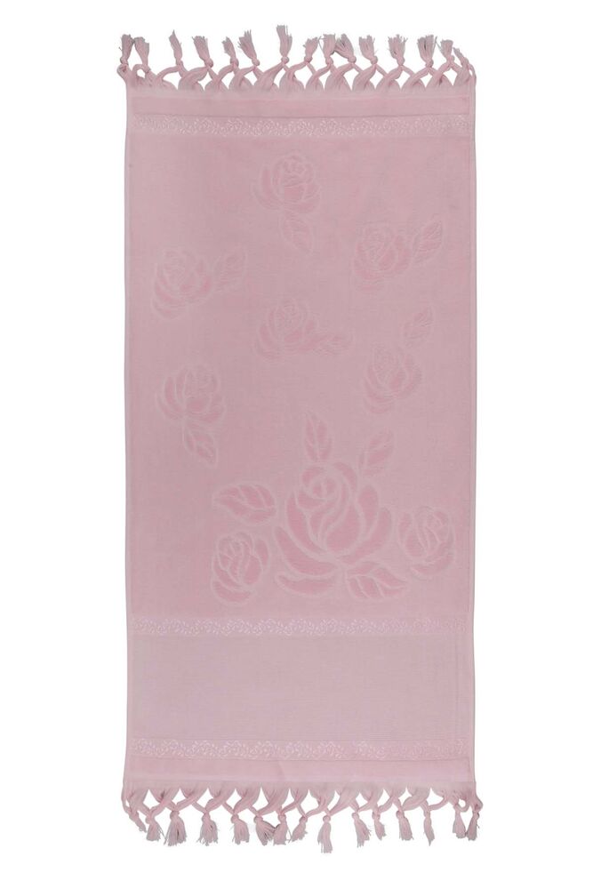 Полотенце с бахрамой для вышивания 50*90/розовый 