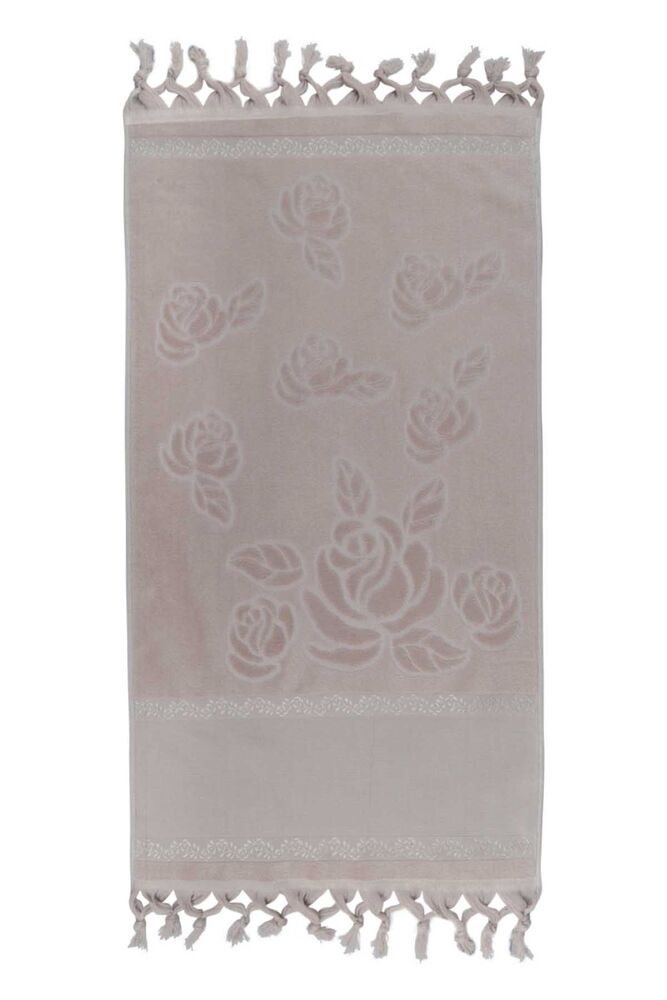 Полотенце с бахрамой для вышивания 50*90/кремово-белый