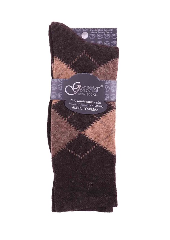 GAMA - Шерстяные носки Gama 371/коричневый 