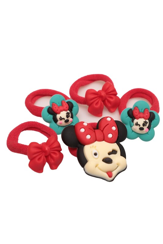 Geyik - Kız Çocuk Mickey Mouse Lastik Toka 5 li