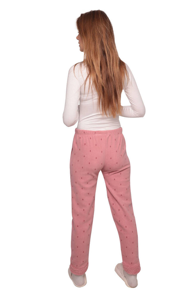 Cepli Polar Kadın Pijama Altı 3214 | Gül Kurusu