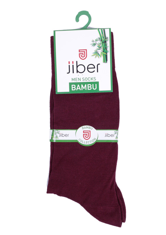 Бамбуковые носки JIBER 5500/бордовый - Thumbnail