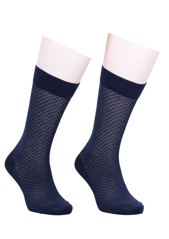 Бамбуковые носки JIBER 5502/синий - Thumbnail