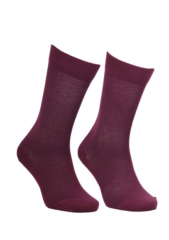 Бамбуковые носки JIBER 5501/бордовый - Thumbnail