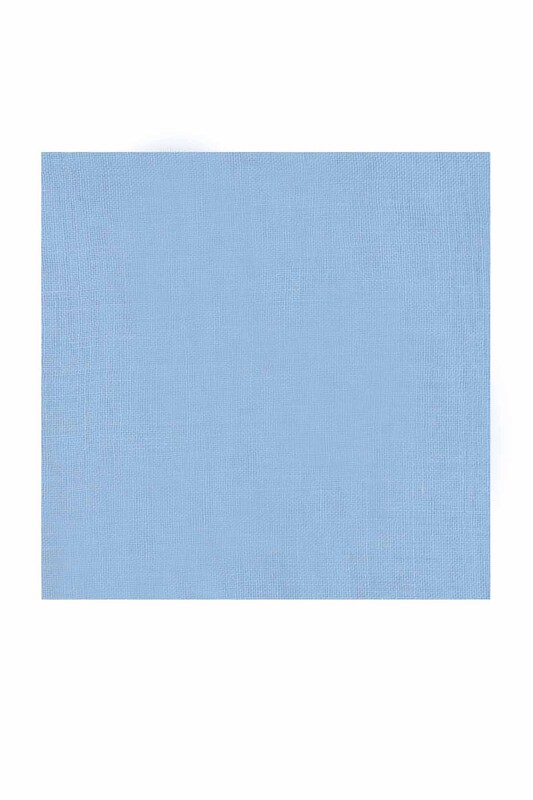 KAŞMİR - Бесшовный одноцветный платок Kaşmir 90см/26 светло-голубой 