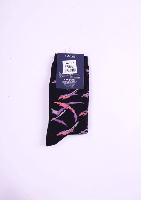 Бамбуковые носки LA MARIA с принтом 63613/синий - Thumbnail