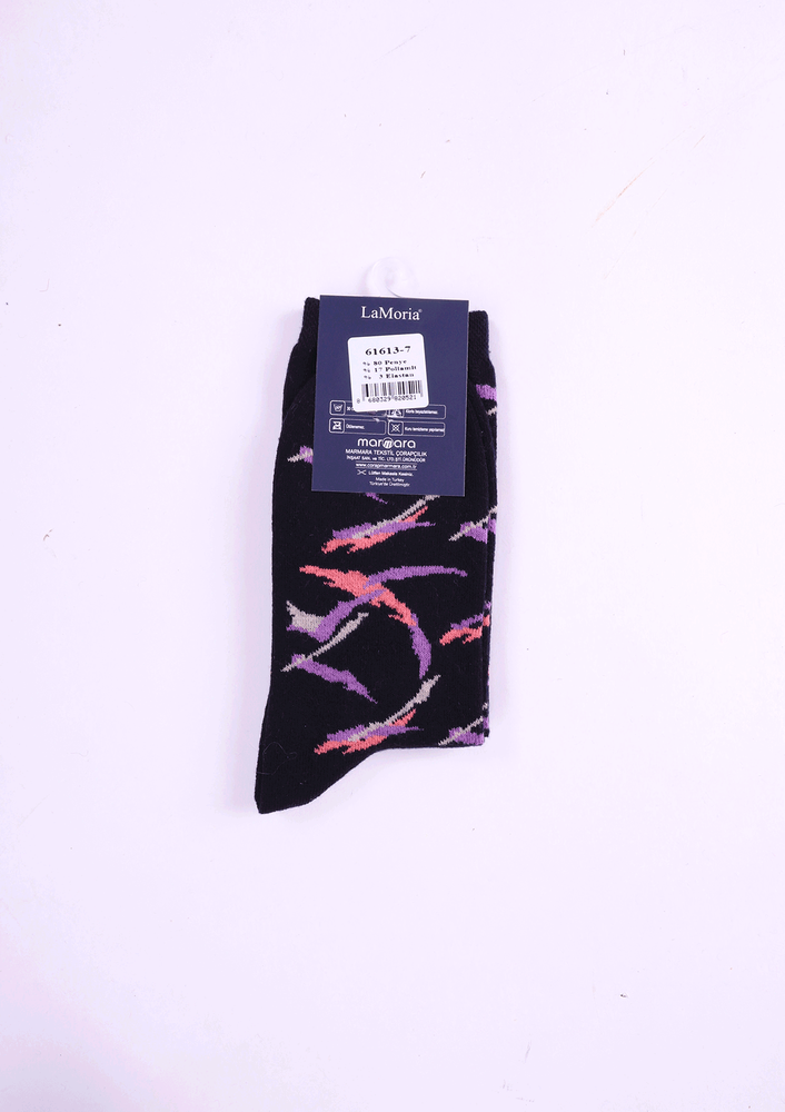 Бамбуковые носки LA MARIA с принтом 63613/синий 