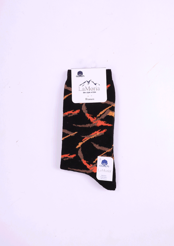 Бамбуковые носки LA MARIA с принтом 63613/чёрный - Thumbnail