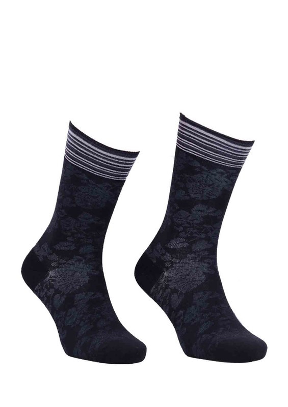 LA MORİA - Бамбуковые носки LA MARIA с принтом 63612/чёрный 