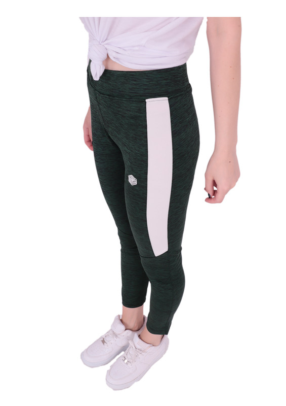 Спортивные штаны с полосками по бокам/зелёный - Thumbnail
