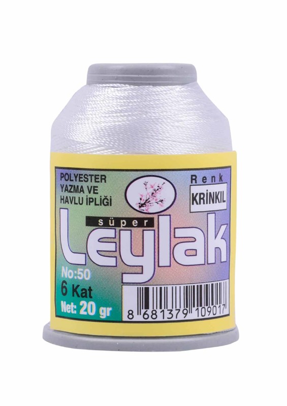 Нить-кроше Leylak /бледно-белый - Thumbnail