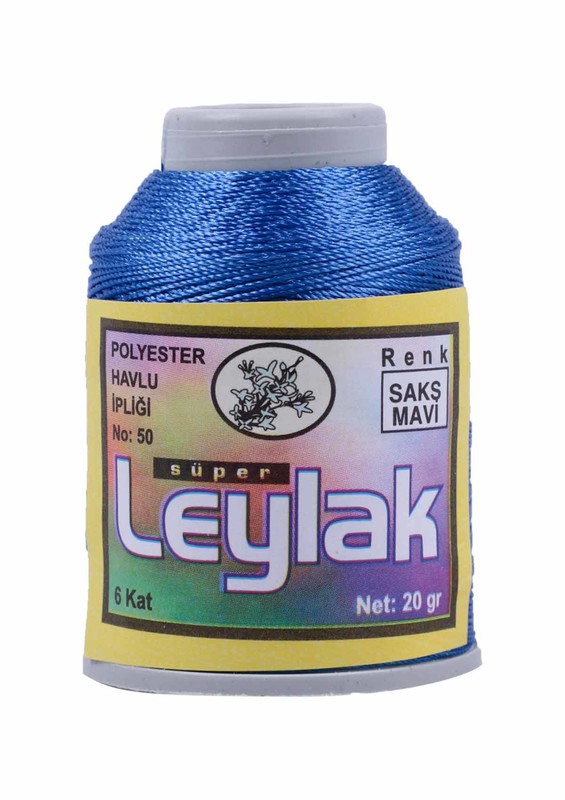 LEYLAK - Нить-кроше Leylak/синий-сакс 