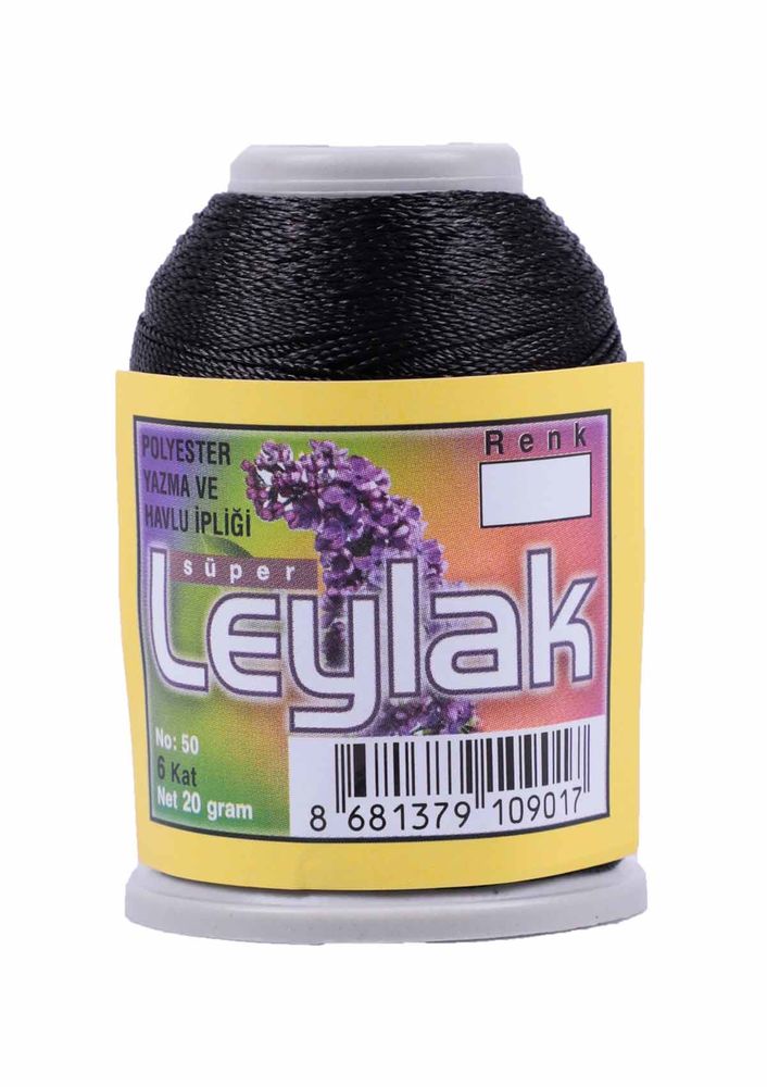Нить-кроше Leylak/чёрный 
