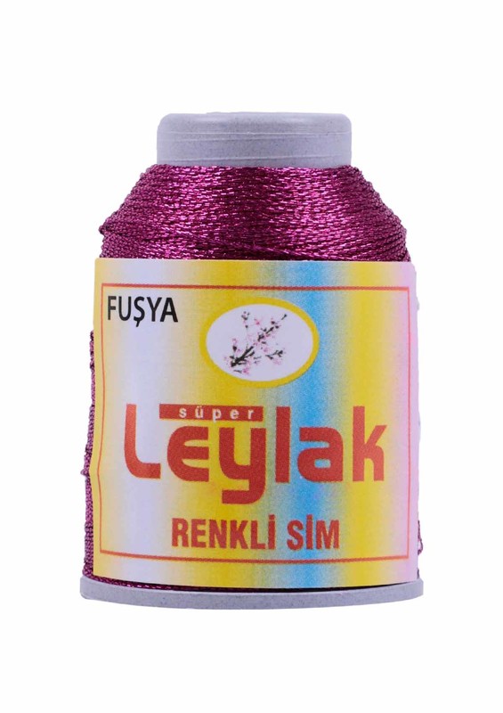 LEYLAK - Нить-кроше Leylak с блестками/фуксия 