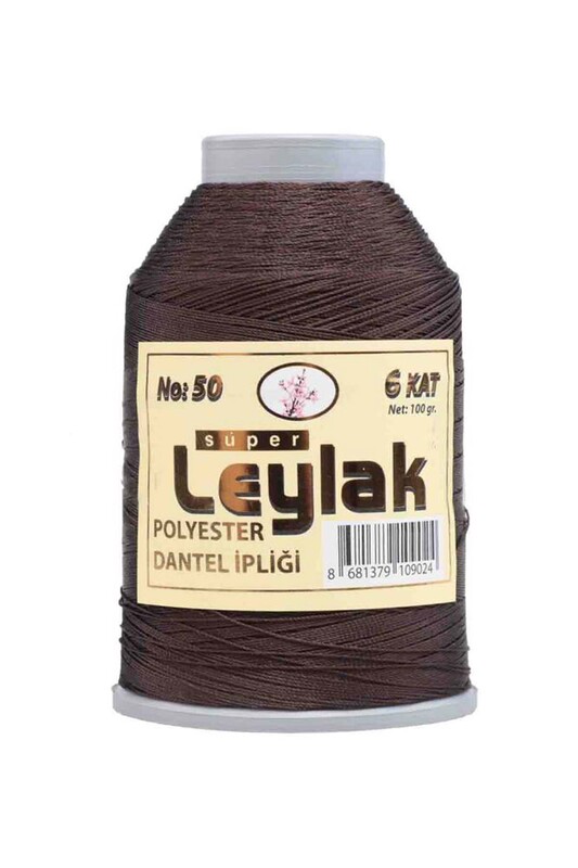 LEYLAK - Нить-кроше Leylak №50 100гр./тёмно-кофейный 
