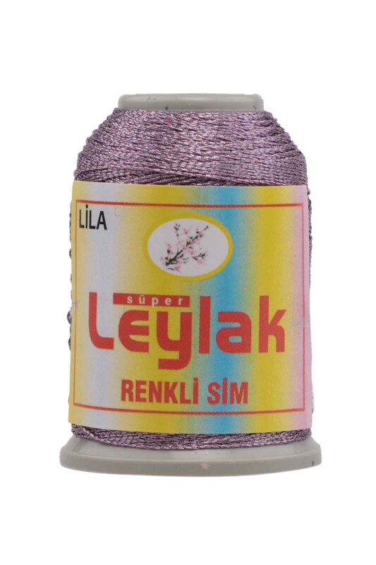 LEYLAK - Нить-кроше Leylak с блёстками/лиловый 