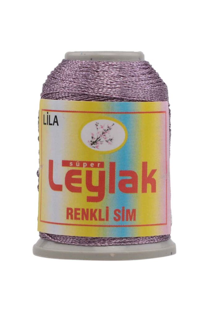 Нить-кроше Leylak с блёстками/лиловый 