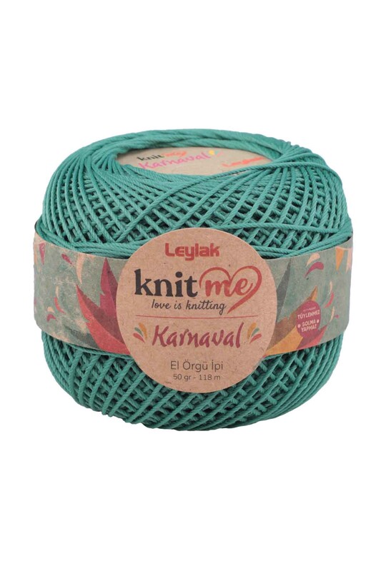 LEYLAK - Knit me Karnaval El Örgü İpi Pastel Yeşil 04002 50 gr.
