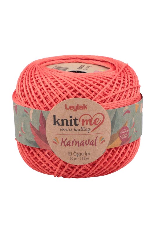 LEYLAK - Knit me Karnaval El Örgü İpi Nar Çiçeği 00480 50 gr.