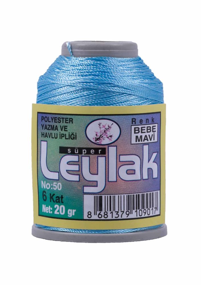 Нить-кроше Leylak/светло-голубой 