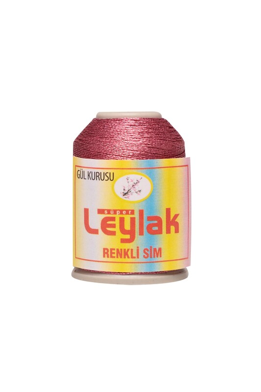 LEYLAK - Leylak Renkli Sim İpliği Gül Kurusu