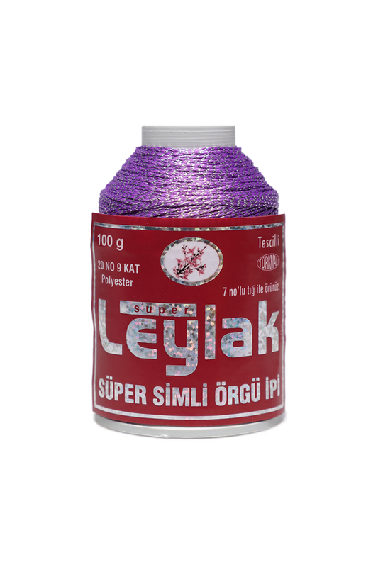 LEYLAK - Leylak Süper Simli Örgü İpi 9 Kat 20 No 100 gr. | 2552