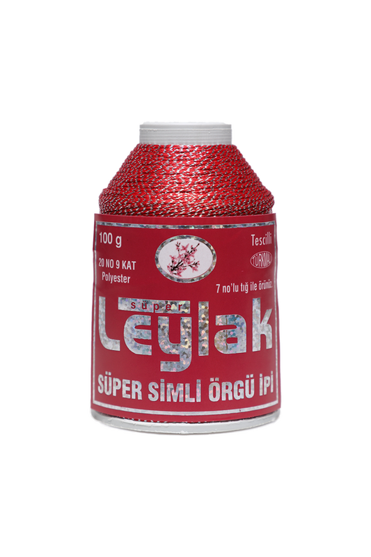 LEYLAK - Leylak Süper Simli Örgü İpi 9 Kat 20 No 100 gr. | 2666