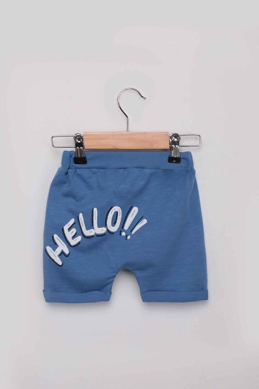 Комплект 'Smile' с шортами|голубой - Thumbnail