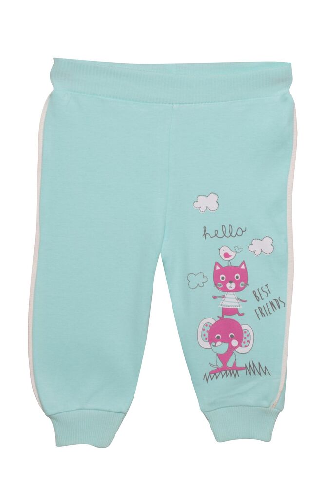 Yazı Baskılı Kız Bebek Tek Alt 1030 | Mint