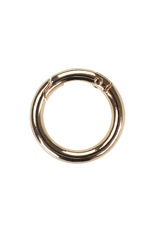 MİR PLASTİK - Металлическое кольцо для крепления сумок 2.5 см./золотой 