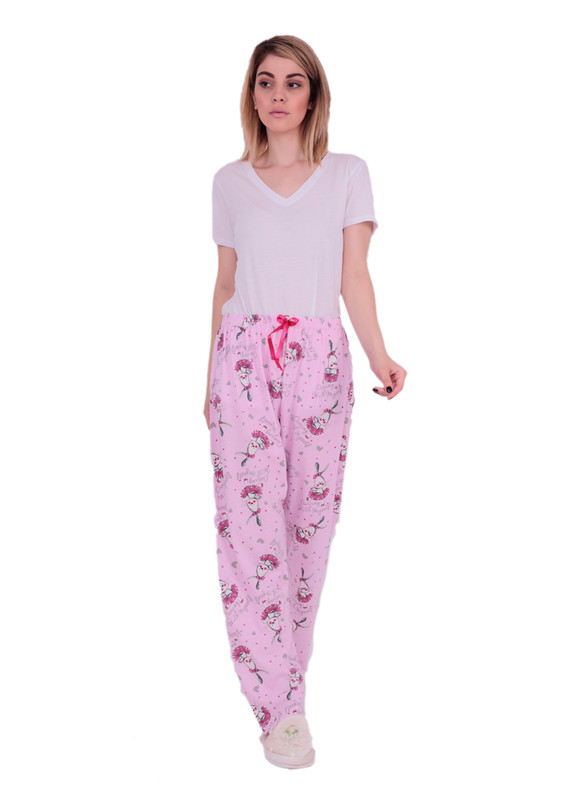 Низ пижамы MODASEN с принтом 551/розовый - Thumbnail