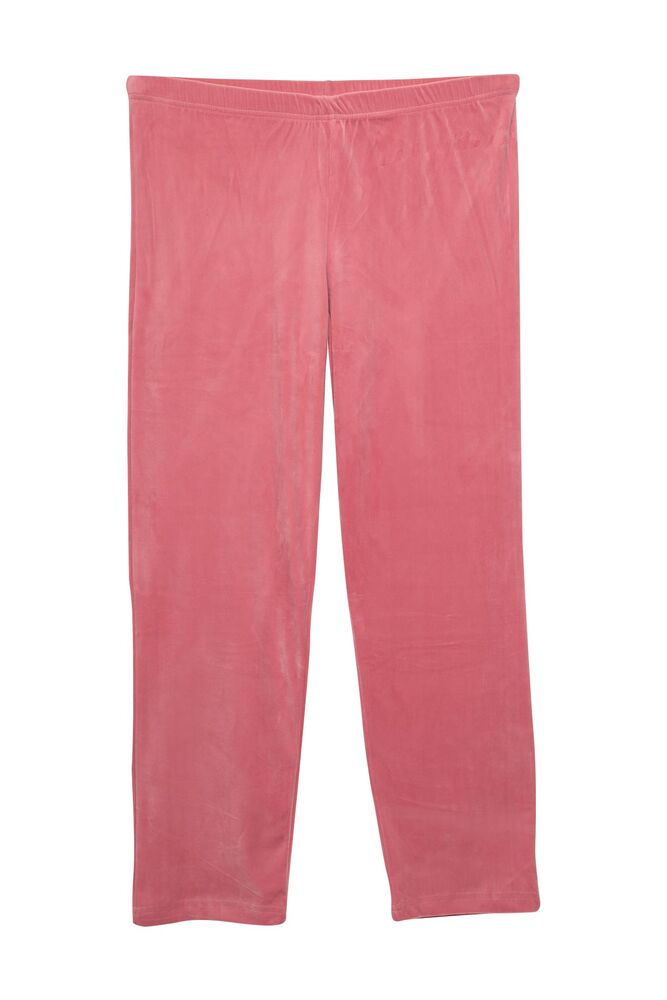 Uzun Kol Kadife Kadın Pijama Takımı 2260-K | Pembe