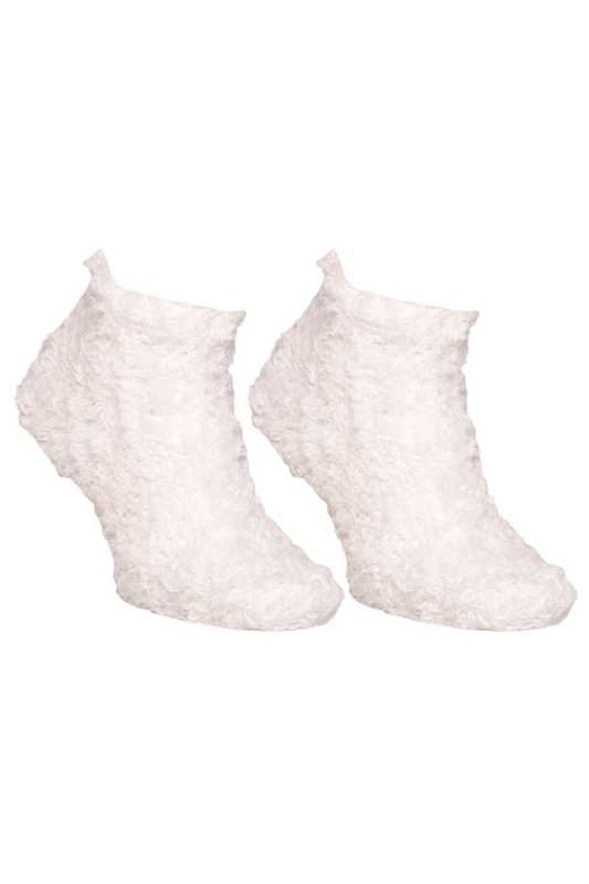 MOZAİK - Kadın Peluş Çorap 30300 | Beyaz