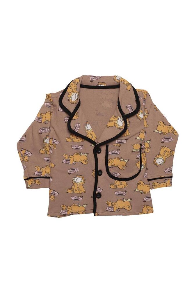 Baskılı Bebek Pijama Takımı 7667 | Kahverengi