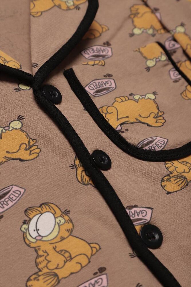 Baskılı Bebek Pijama Takımı 7667 | Kahverengi