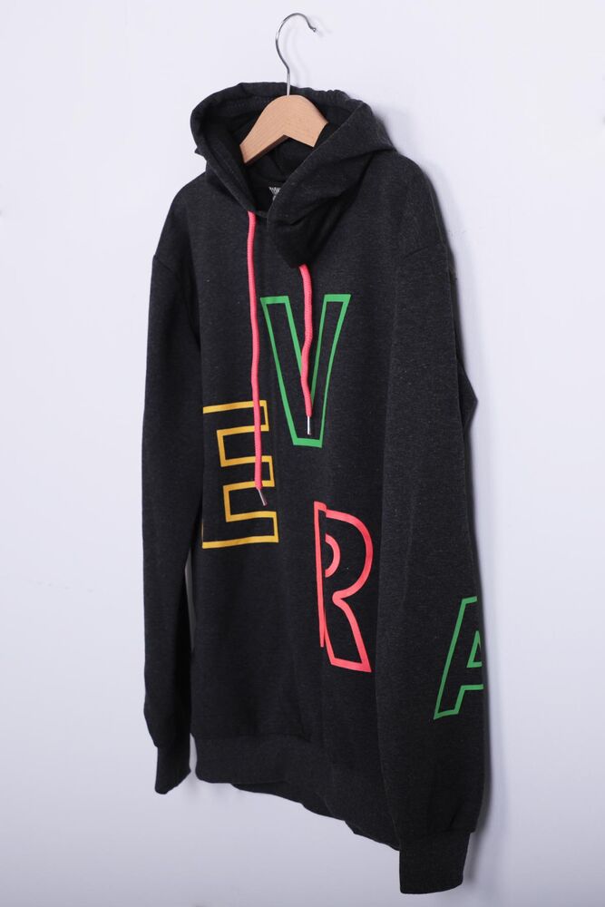 Harf Baskılı Kız Çocuk Sweatshirt | Füme
