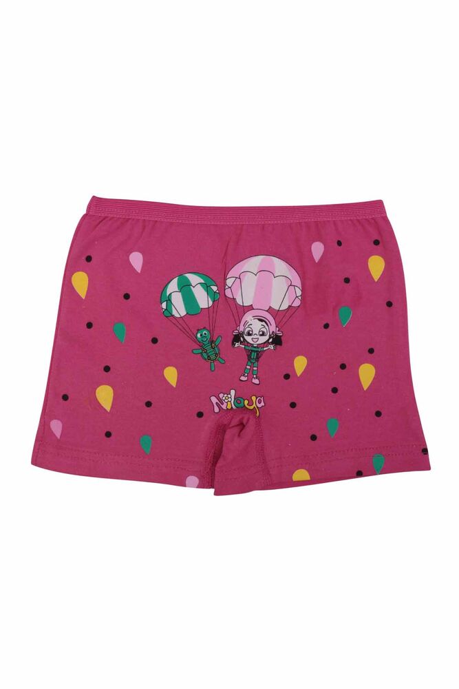 Paraşüt Baskılı Likraklı Kız Çocuk Boxer 5023 | Fuşya