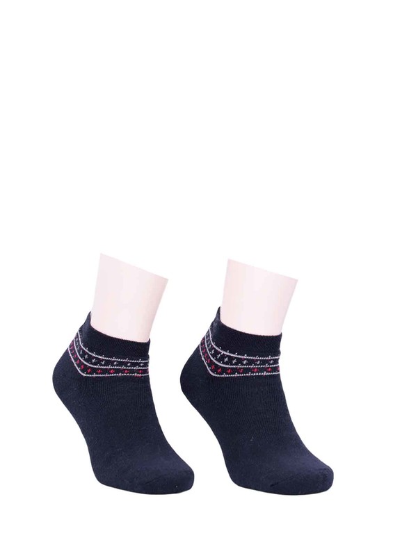 PAMELA - Bileği Desenli Çorap 620 | Lacivert