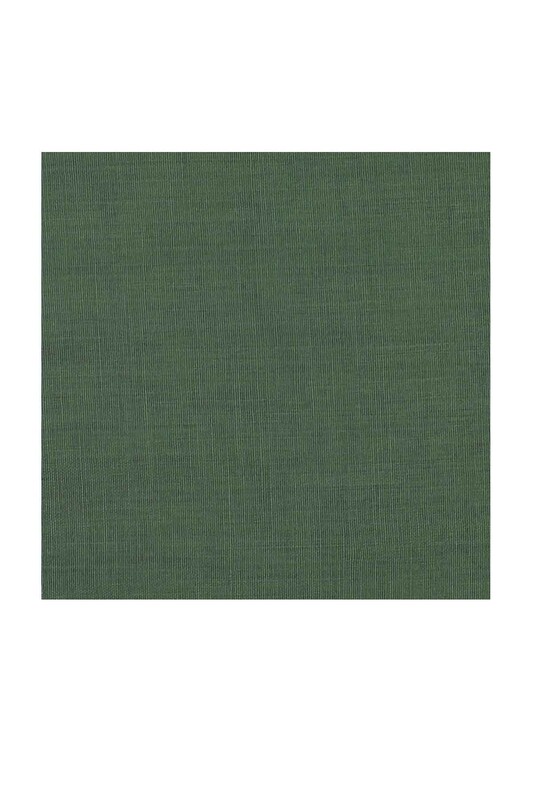 Бесшовный одноцветный платок Payidar İpek 100см/зелёный 356 - Thumbnail