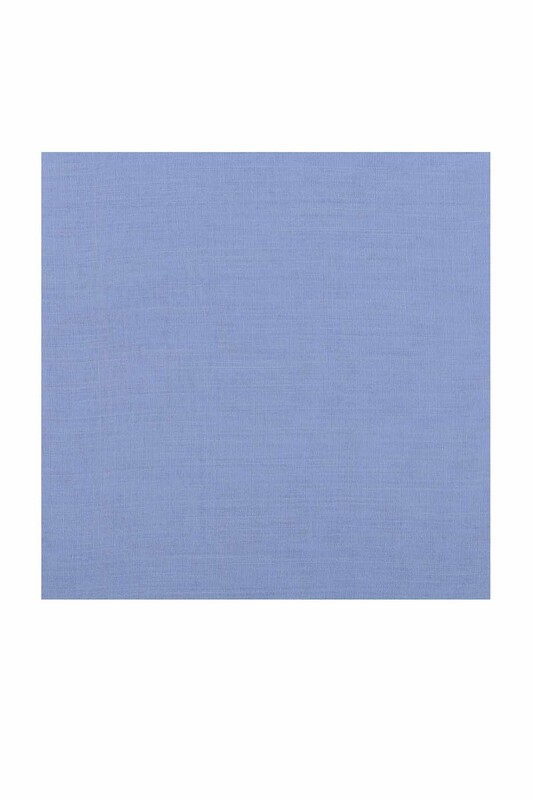 Бесшовный одноцветный платок Payidar İpek 100см/голубой - Thumbnail