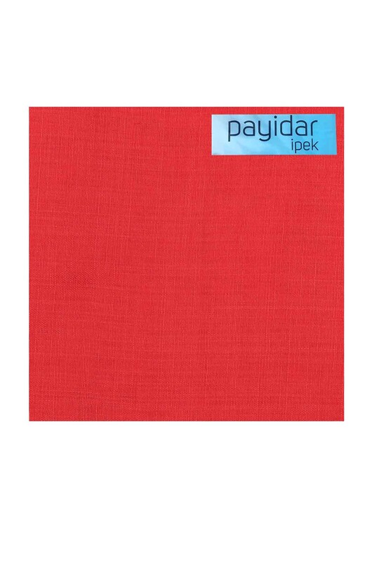 Бесшовный одноцветный платок Payidar İpek 100см/красный - Thumbnail