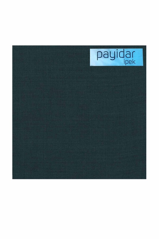 Бесшовный одноцветный платок Payidar İpek 100см/тёмно-изумрудный 758 - Thumbnail