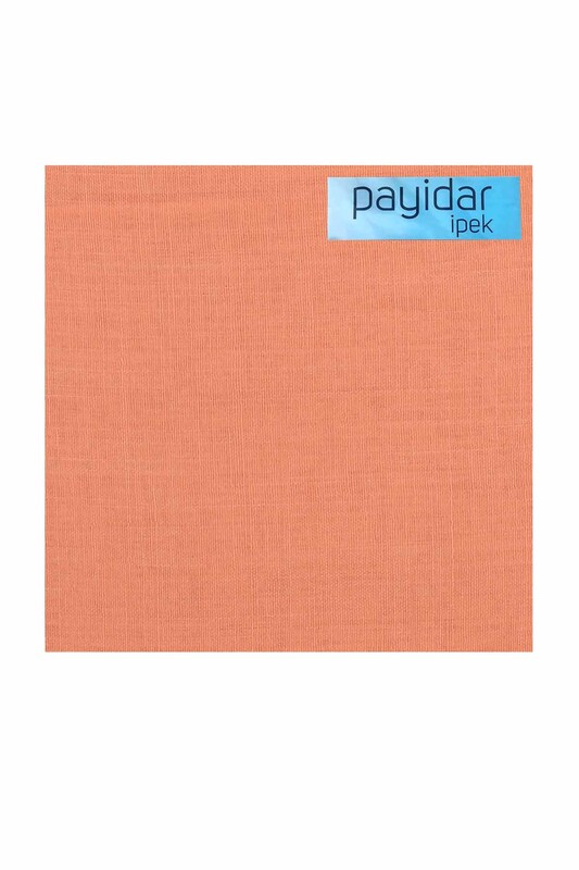Бесшовный одноцветный платок Payidar İpek 100см/светло-оранжевый 415 - Thumbnail