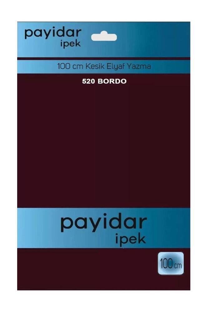 Бесшовный одноцветный платок Payidar İpek 100см/бордовый 520