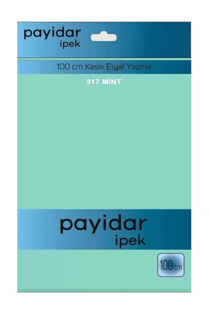 Бесшовный одноцветный платок Payidar İpek 100см/мятный 317