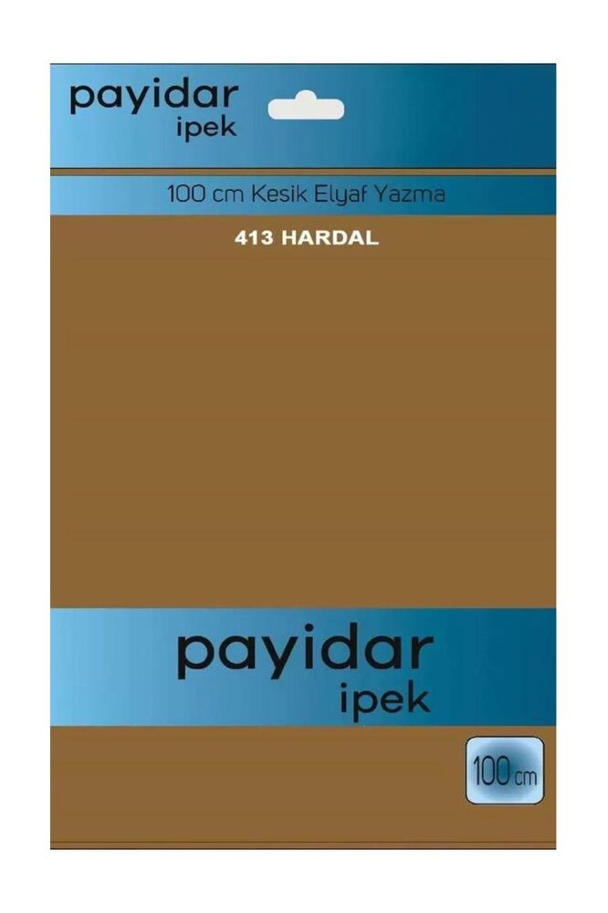 Бесшовный одноцветный платок Payidar İpek 100см/горчичный 413