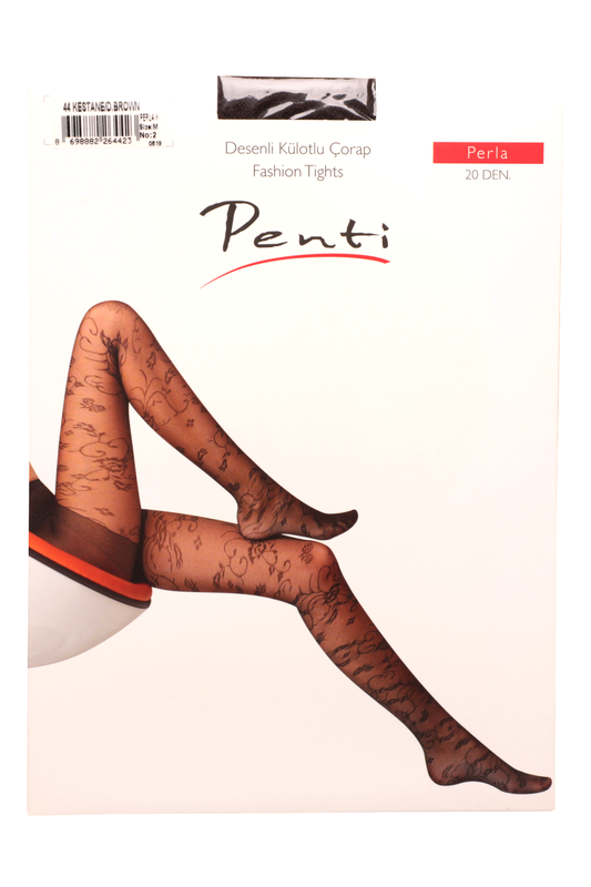 PENTİ - Penti Perla Külotlu Çorap 20 Den | Kestane